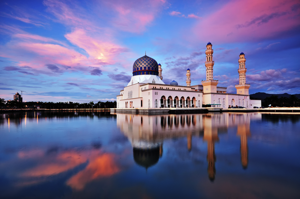 Kota Kinabalu city Mosque, Sabah Borneo, Malaysia