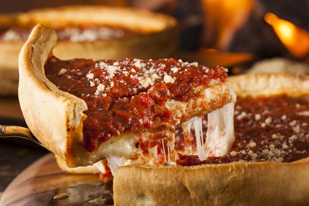 CHICAGO-STYLE DEEP-DISH PIZZA